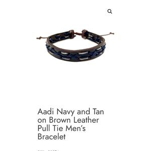 Men’s leather bracelet